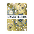 Bold Congratulations Card - Gold Lined White Fastick  Envelope